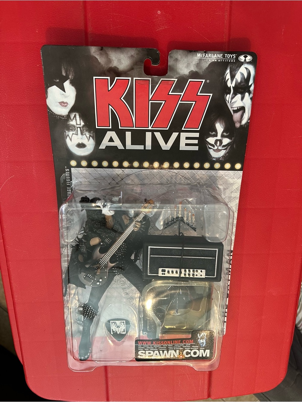 Rare Error Gene Simmons Todd McFarlane Kiss ALIVE Figure Packaging ...